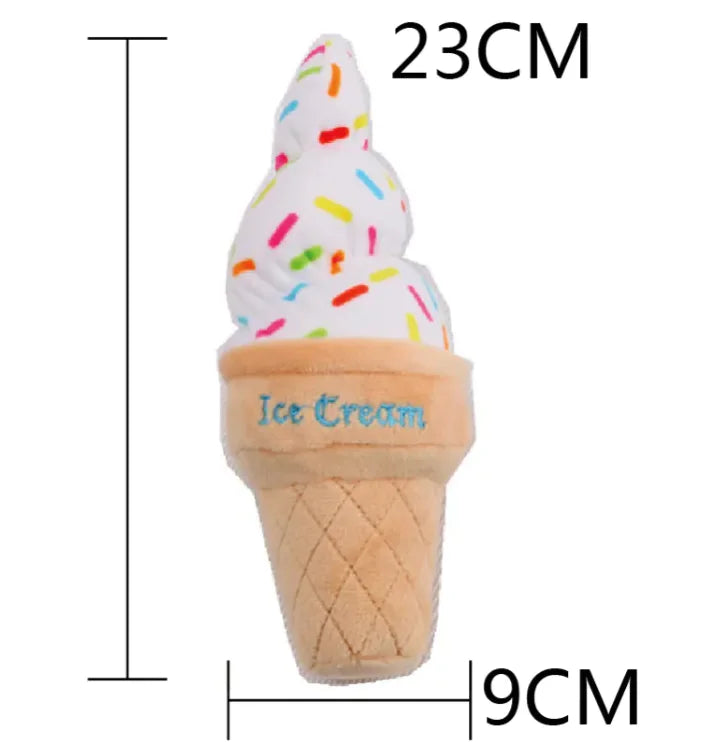 Cute Ice cream Dog Toy (Durable)